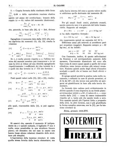 Il calore rassegna tecnica mensile dell'Associazione nazionale per il controllo della combustione