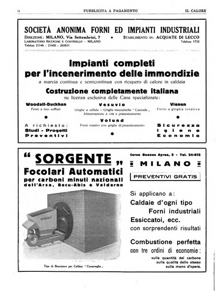 Il calore rassegna tecnica mensile dell'Associazione nazionale per il controllo della combustione