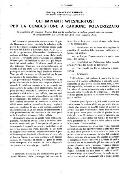 Il calore rassegna tecnica mensile dell'Associazione nazionale per il controllo della combustione