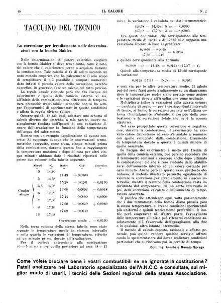 Il calore rassegna tecnica mensile dell'Associazione nazionale per il controllo della combustione