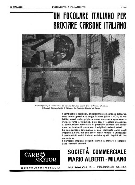 Il calore rassegna tecnica mensile dell'Associazione nazionale per il controllo della combustione