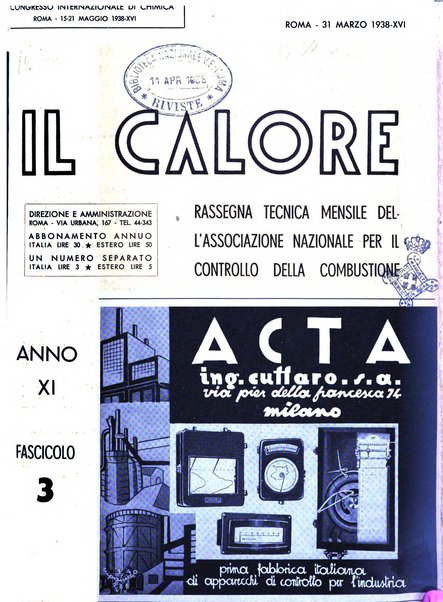 Il calore rassegna tecnica mensile dell'Associazione nazionale per il controllo della combustione