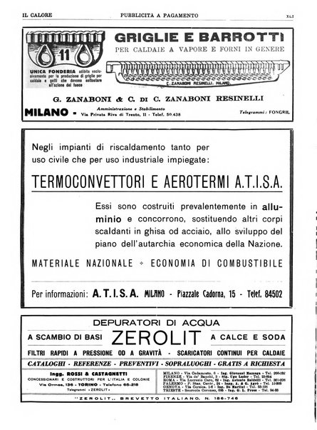 Il calore rassegna tecnica mensile dell'Associazione nazionale per il controllo della combustione