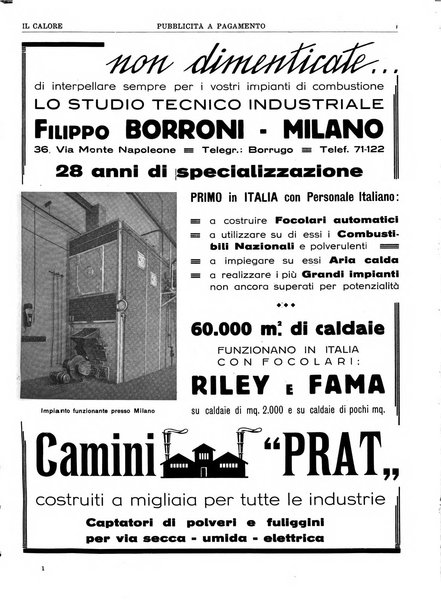 Il calore rassegna tecnica mensile dell'Associazione nazionale per il controllo della combustione