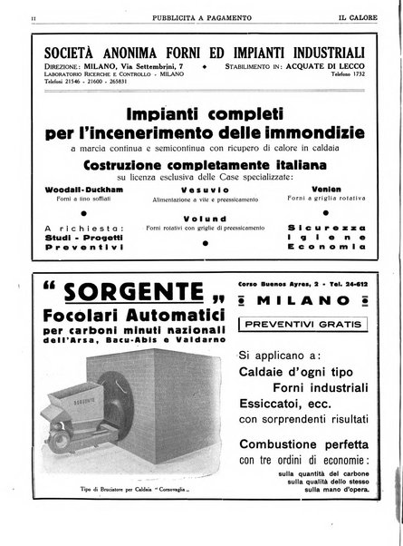 Il calore rassegna tecnica mensile dell'Associazione nazionale per il controllo della combustione