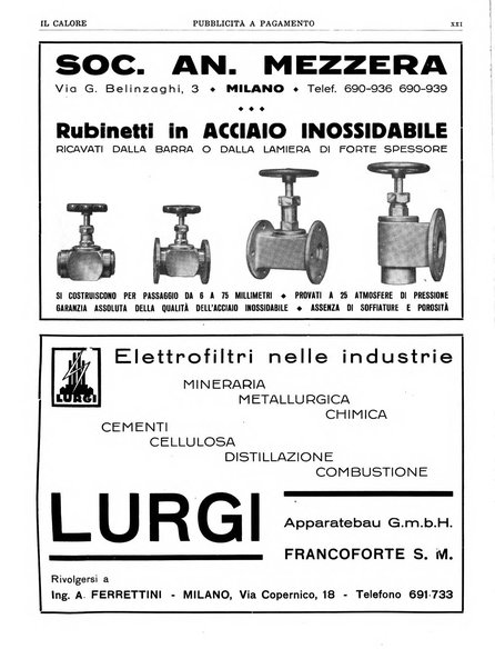 Il calore rassegna tecnica mensile dell'Associazione nazionale per il controllo della combustione