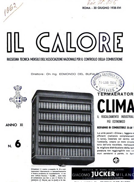 Il calore rassegna tecnica mensile dell'Associazione nazionale per il controllo della combustione