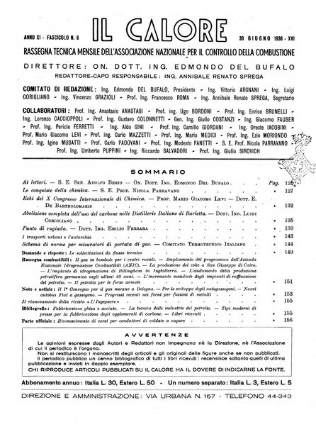 Il calore rassegna tecnica mensile dell'Associazione nazionale per il controllo della combustione