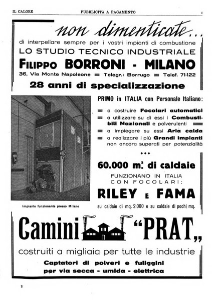 Il calore rassegna tecnica mensile dell'Associazione nazionale per il controllo della combustione