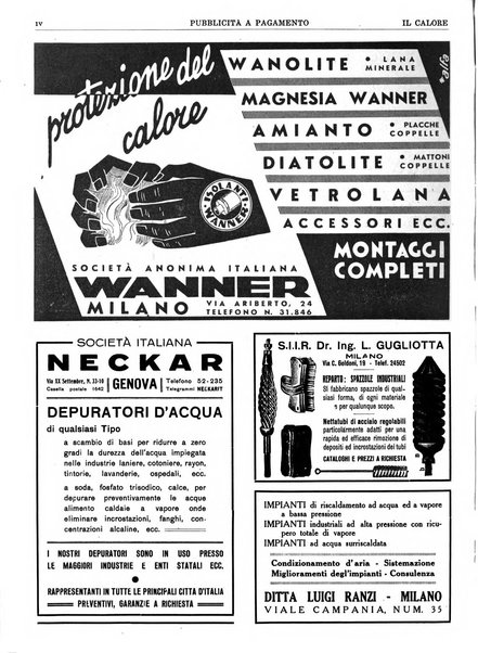 Il calore rassegna tecnica mensile dell'Associazione nazionale per il controllo della combustione