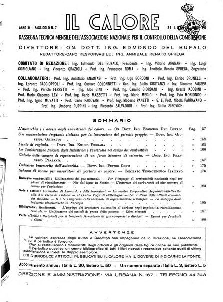 Il calore rassegna tecnica mensile dell'Associazione nazionale per il controllo della combustione