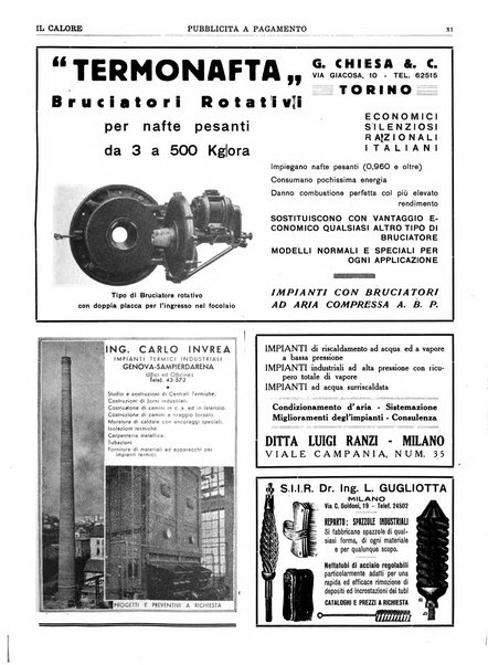 Il calore rassegna tecnica mensile dell'Associazione nazionale per il controllo della combustione