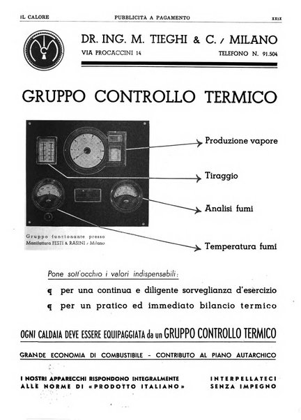 Il calore rassegna tecnica mensile dell'Associazione nazionale per il controllo della combustione