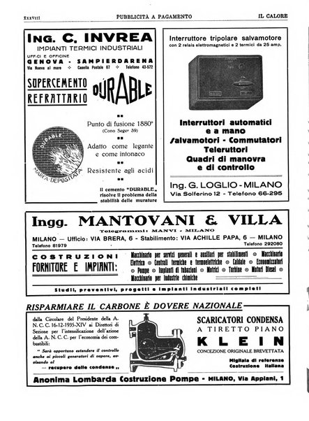 Il calore rassegna tecnica mensile dell'Associazione nazionale per il controllo della combustione