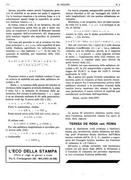 Il calore rassegna tecnica mensile dell'Associazione nazionale per il controllo della combustione