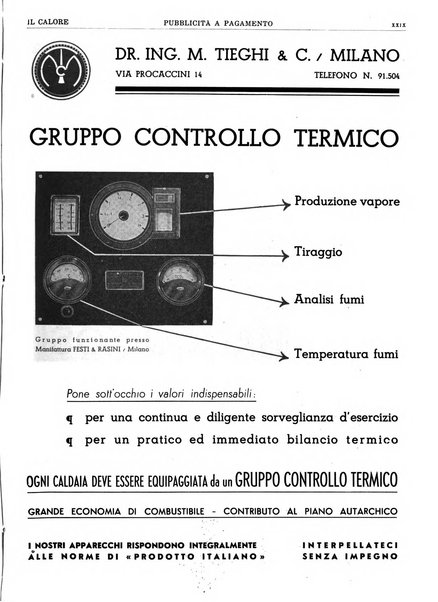 Il calore rassegna tecnica mensile dell'Associazione nazionale per il controllo della combustione