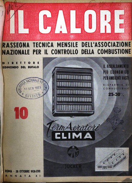 Il calore rassegna tecnica mensile dell'Associazione nazionale per il controllo della combustione