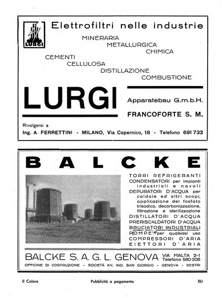 Il calore rassegna tecnica mensile dell'Associazione nazionale per il controllo della combustione