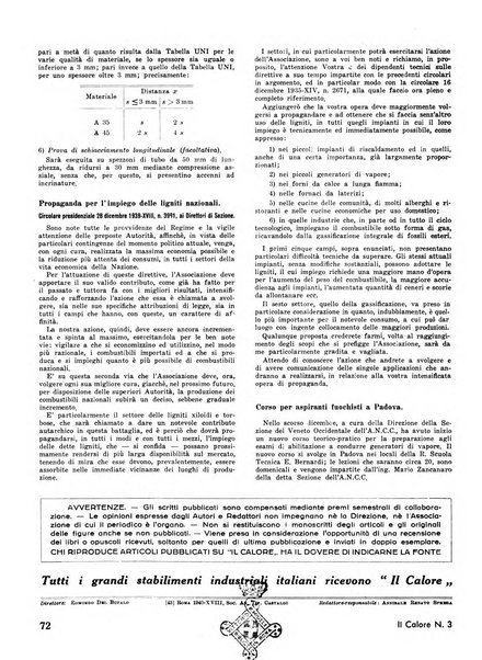 Il calore rassegna tecnica mensile dell'Associazione nazionale per il controllo della combustione