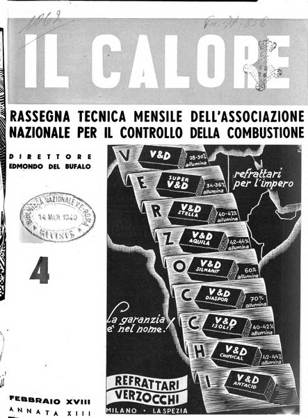 Il calore rassegna tecnica mensile dell'Associazione nazionale per il controllo della combustione