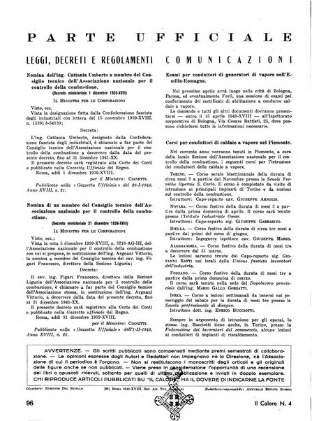 Il calore rassegna tecnica mensile dell'Associazione nazionale per il controllo della combustione