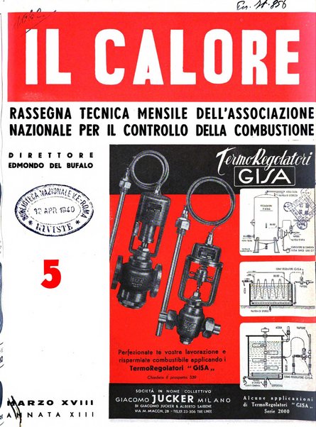 Il calore rassegna tecnica mensile dell'Associazione nazionale per il controllo della combustione