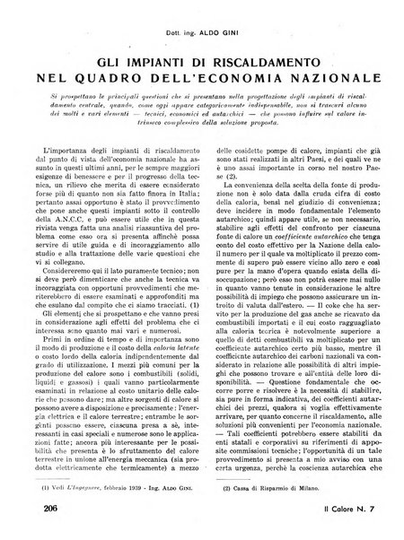 Il calore rassegna tecnica mensile dell'Associazione nazionale per il controllo della combustione