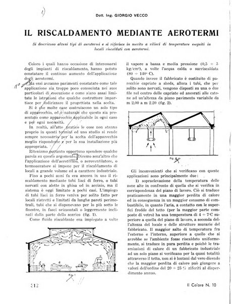 Il calore rassegna tecnica mensile dell'Associazione nazionale per il controllo della combustione