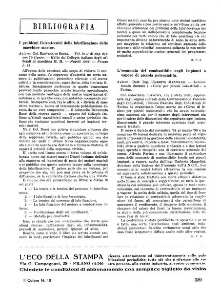 Il calore rassegna tecnica mensile dell'Associazione nazionale per il controllo della combustione