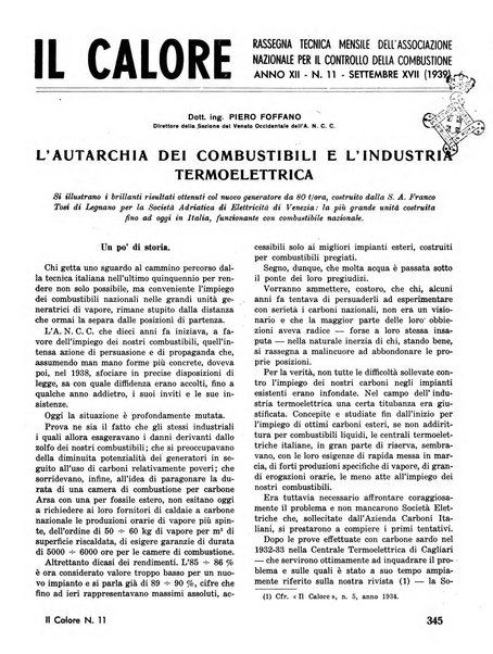 Il calore rassegna tecnica mensile dell'Associazione nazionale per il controllo della combustione