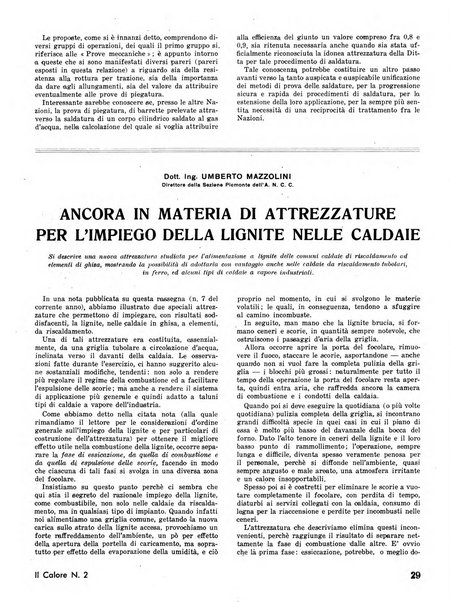 Il calore rassegna tecnica mensile dell'Associazione nazionale per il controllo della combustione