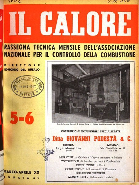 Il calore rassegna tecnica mensile dell'Associazione nazionale per il controllo della combustione