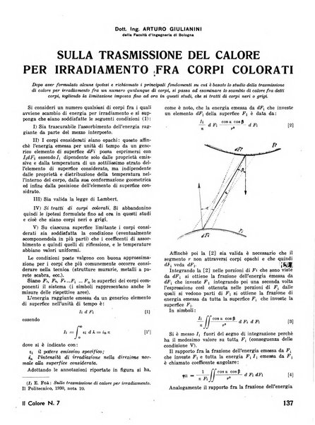 Il calore rassegna tecnica mensile dell'Associazione nazionale per il controllo della combustione