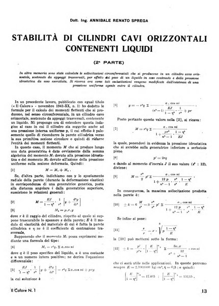 Il calore rassegna tecnica mensile dell'Associazione nazionale per il controllo della combustione