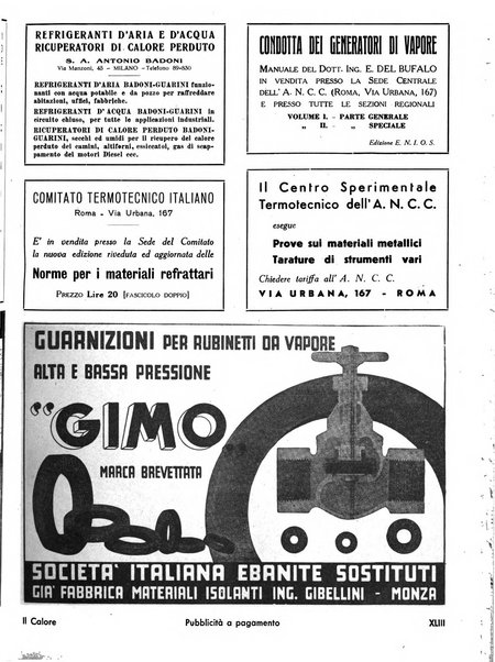 Il calore rassegna tecnica mensile dell'Associazione nazionale per il controllo della combustione