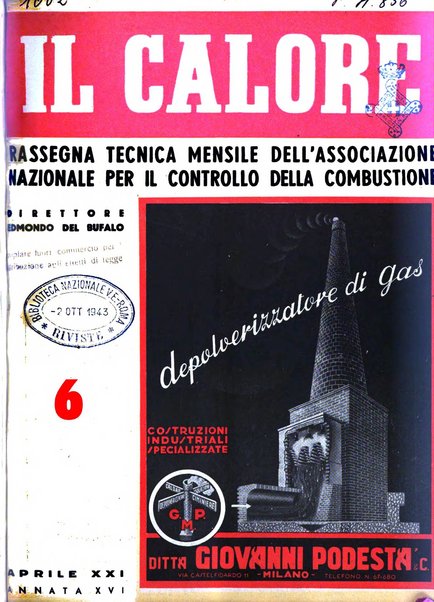 Il calore rassegna tecnica mensile dell'Associazione nazionale per il controllo della combustione