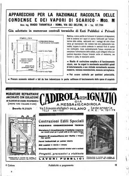 Il calore rassegna tecnica mensile dell'Associazione nazionale per il controllo della combustione