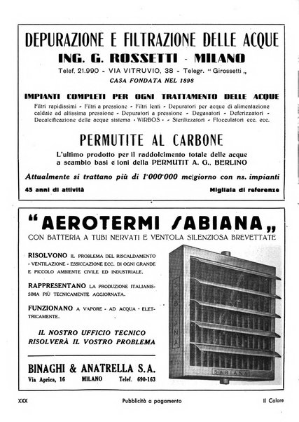 Il calore rassegna tecnica mensile dell'Associazione nazionale per il controllo della combustione