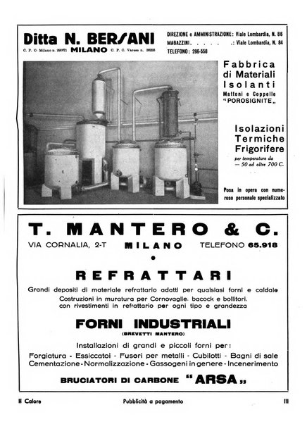 Il calore rassegna tecnica mensile dell'Associazione nazionale per il controllo della combustione