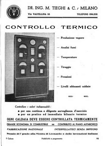 Il calore rassegna tecnica mensile dell'Associazione nazionale per il controllo della combustione