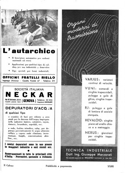 Il calore rassegna tecnica mensile dell'Associazione nazionale per il controllo della combustione