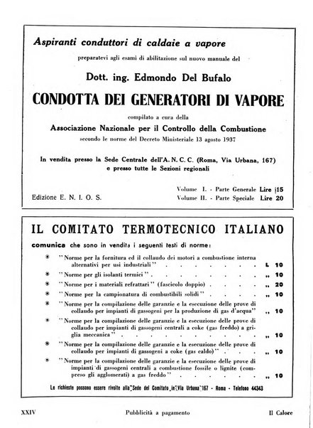 Il calore rassegna tecnica mensile dell'Associazione nazionale per il controllo della combustione