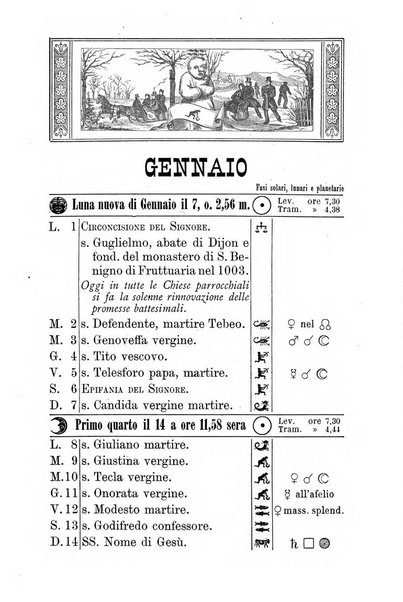 Il campagnuolo almanacco strenna agricolo letterario illustrato