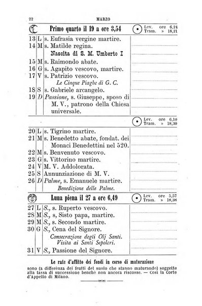 Il campagnuolo almanacco strenna agricolo letterario illustrato