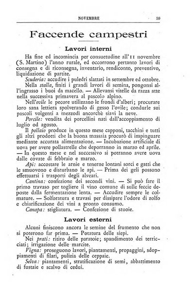 Il campagnuolo almanacco strenna agricolo letterario illustrato