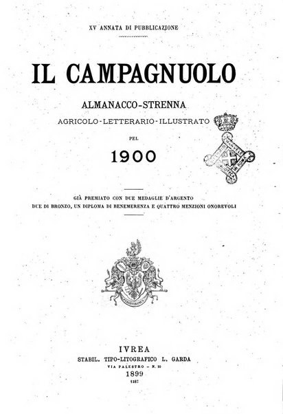 Il campagnuolo almanacco strenna agricolo letterario illustrato