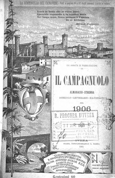 Il campagnuolo almanacco strenna agricolo letterario illustrato