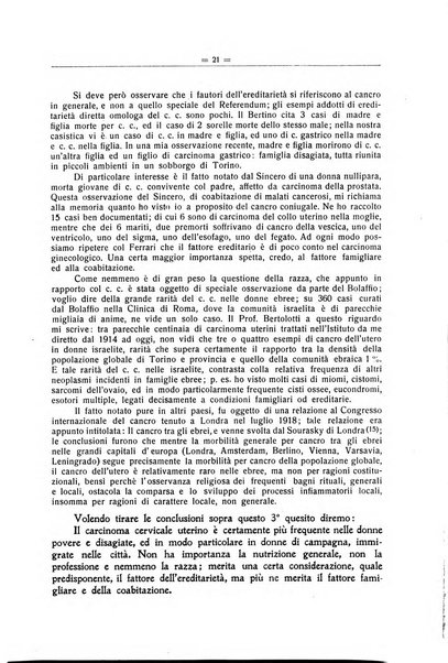 Il Cancro rivista trimestrale del centro per lo studio, diagnosi e cura dei tumori