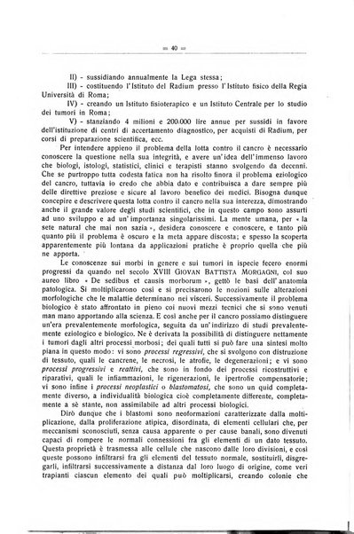 Il Cancro rivista trimestrale del centro per lo studio, diagnosi e cura dei tumori