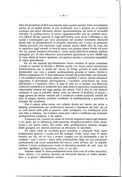 Il Cancro rivista trimestrale del centro per lo studio, diagnosi e cura dei tumori